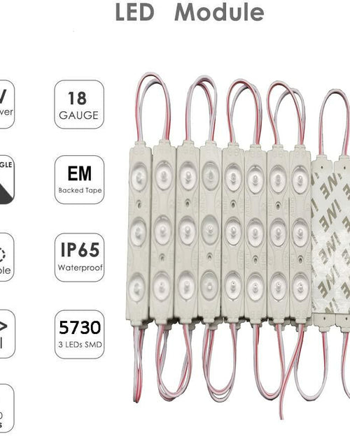 Load image into Gallery viewer, Generic LED Module 3 SMD 20Pcs 9.8Ft DC12V 2835 IP65 Waterproof White
