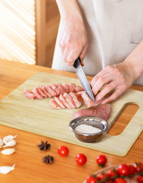Load image into Gallery viewer, DOIUCRO Gifts for Mom Bamboo Kitchen Cutting Board Wooden Serving Board
