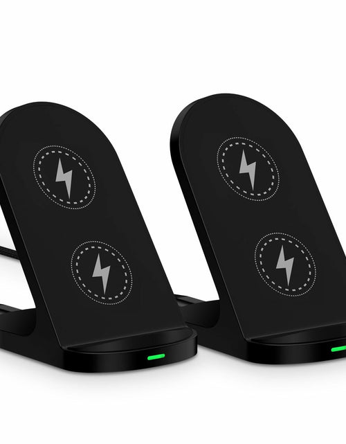 Load image into Gallery viewer, Sicodo Wireless Charger Stand 15W for Samsung S25 Ultra S24+ S23FE S22 S21 Black
