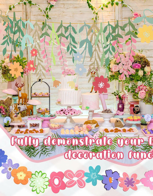 Load image into Gallery viewer, Epakh 8.2ft Colorful Wildflower Daisy Paper Garland Banner Spring Summer

