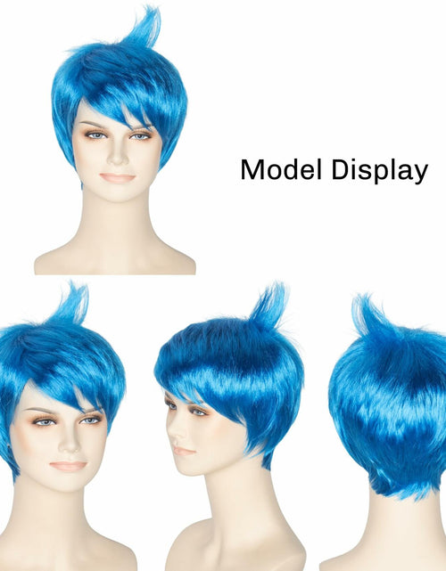 Load image into Gallery viewer, Yan Dream Women Short Straight Blue Pixie Cut Anime Cosplay Wig
