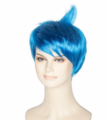 Yan Dream Women Short Straight Blue Pixie Cut Anime Cosplay Wig