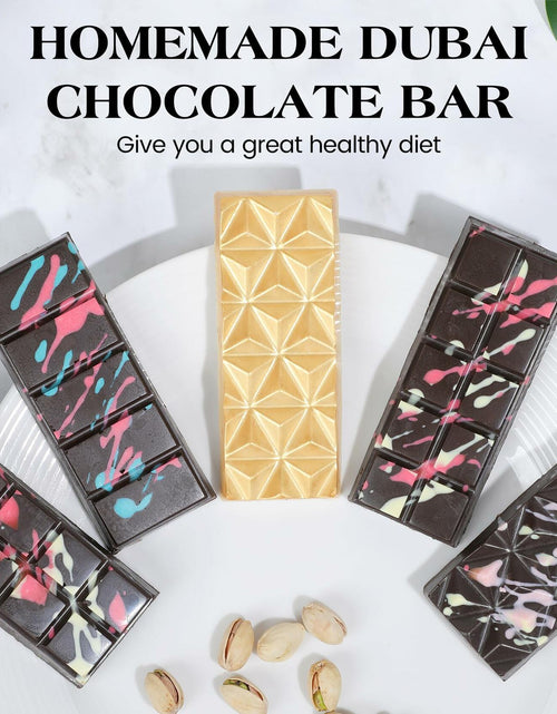 Load image into Gallery viewer, KASHME Chocolate Bar Mold Silicone Deep Large 1 Inch Brown 1 Pc

