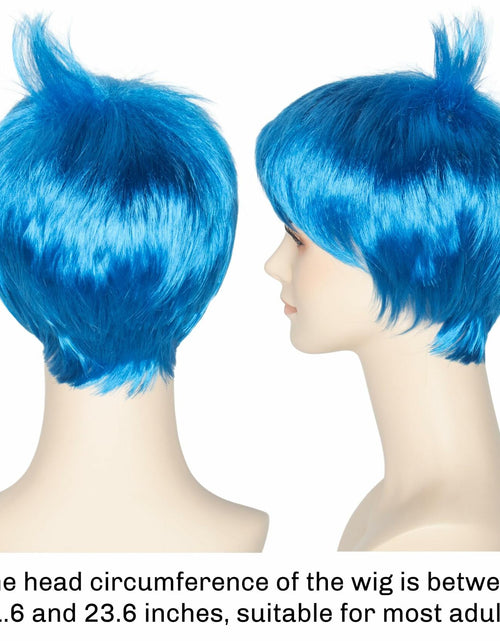 Load image into Gallery viewer, Yan Dream Women Short Straight Blue Pixie Cut Anime Cosplay Wig
