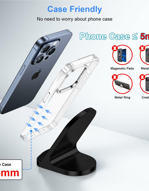 Load image into Gallery viewer, Sicodo Wireless Charger Stand 15W for Samsung S25 Ultra S24+ S23FE S22 S21 Black
