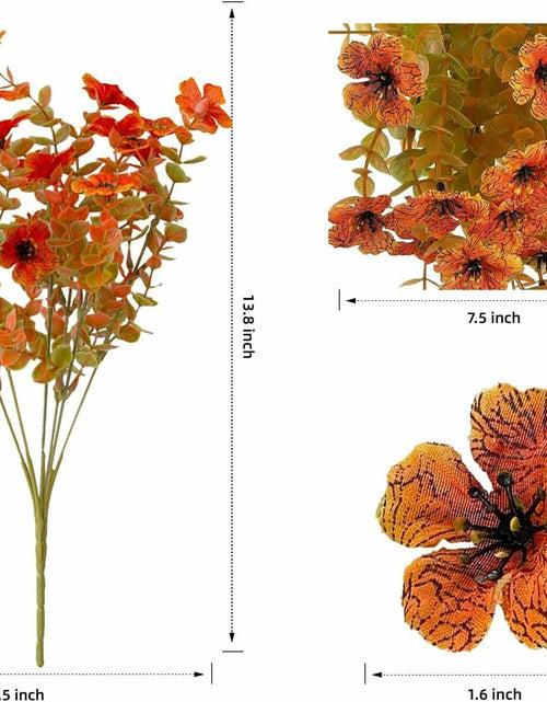 Load image into Gallery viewer, NAWEIDA Artificial Fall Flowers 12 Bundles Daisy Eucalyptus UV Resistant
