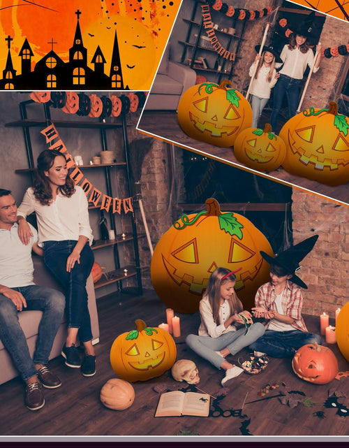 Load image into Gallery viewer, Leinuosen Halloween Jack-o-Lantern Cardboard Stand-Ups 19"-39" 3PCS Yellow

