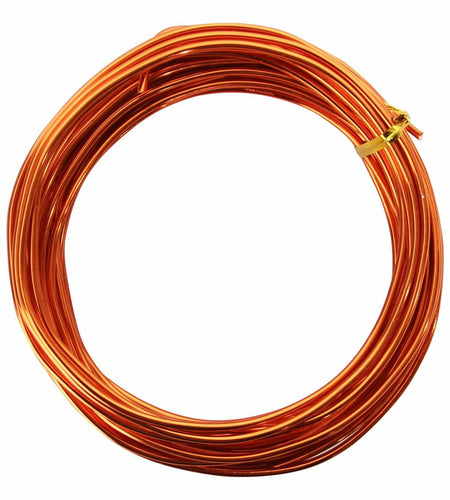 Chudeng Orange Aluminum Craft Wire 10 Gauge 2.5mm 32.8ft Sculpting Wire