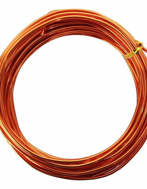 Load image into Gallery viewer, Chudeng Orange Aluminum Craft Wire 10 Gauge 2.5mm 32.8ft Sculpting Wire
