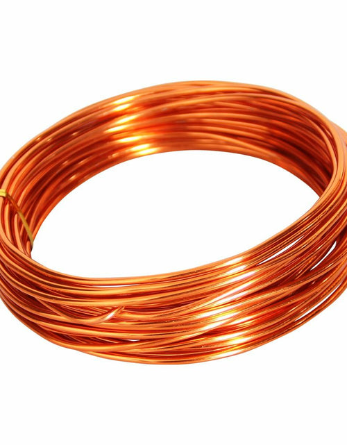 Load image into Gallery viewer, Chudeng Orange Aluminum Craft Wire 10 Gauge 2.5mm 32.8ft Sculpting Wire
