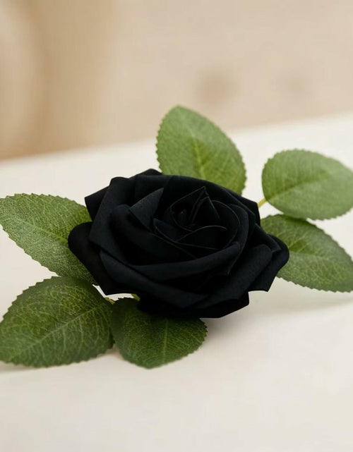 Load image into Gallery viewer, Yaqulen 60Pcs Artificial Foam Rose Flowers with Stems Red for Decorations
