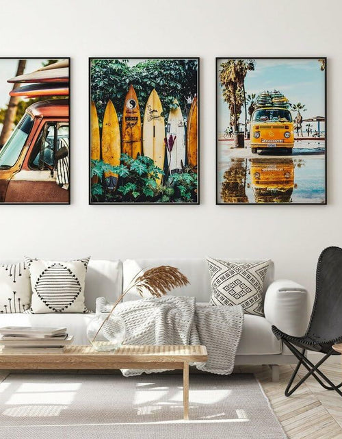Load image into Gallery viewer, WYHLMTQ Bohemian Beach 3pcs Canvas Wall Art 12x16in Coastal Tropical
