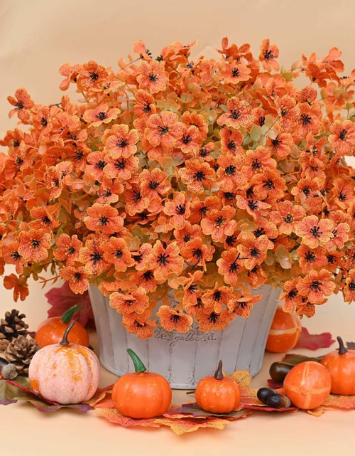 Load image into Gallery viewer, NAWEIDA Artificial Fall Flowers 12 Bundles Daisy Eucalyptus UV Resistant
