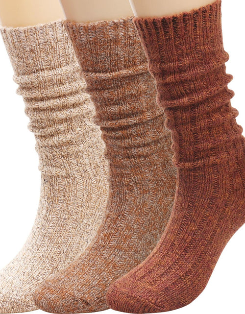 Load image into Gallery viewer, TINTAO Women’s Winter Cable Knit Knee High Boot Socks 3 Pairs Size 5-11 A10

