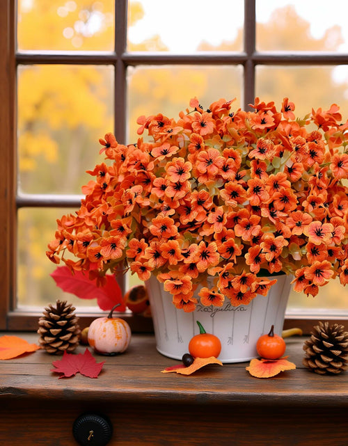 Load image into Gallery viewer, NAWEIDA Artificial Fall Flowers 12 Bundles Daisy Eucalyptus UV Resistant
