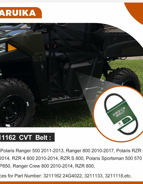 Load image into Gallery viewer, Jaruika 3211162 24G4022 Drive Belt Black Nylon for Polaris Ranger 500 RZR 800
