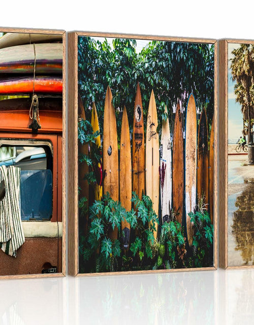 Load image into Gallery viewer, WYHLMTQ Bohemian Beach 3pcs Canvas Wall Art 12x16in Coastal Tropical

