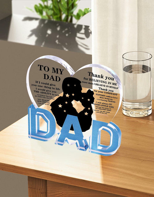 Load image into Gallery viewer, Fathers Day Gifts for Dad Plaque from Daughter - Ideal Birthday Christmas
