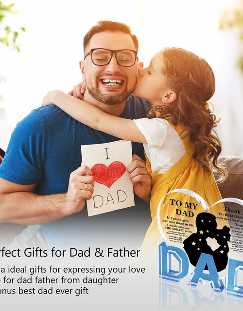 Load image into Gallery viewer, Fathers Day Gifts for Dad Plaque from Daughter - Ideal Birthday Christmas
