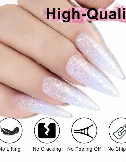 Load image into Gallery viewer, NXJ INFILILA Glitter Poly Nail Gel Baby Blue Thick Glossy Builder P07 15ML
