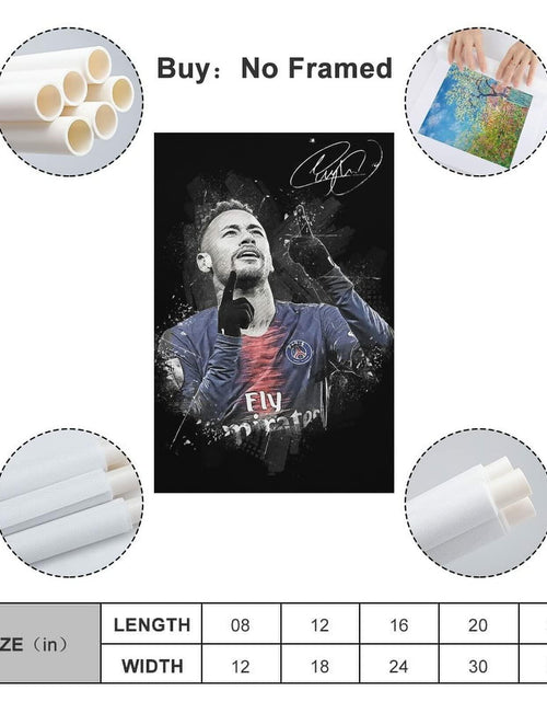 Load image into Gallery viewer, Generic Neymar Wall Art Canvas Print Poster 16x24inch Unframed

