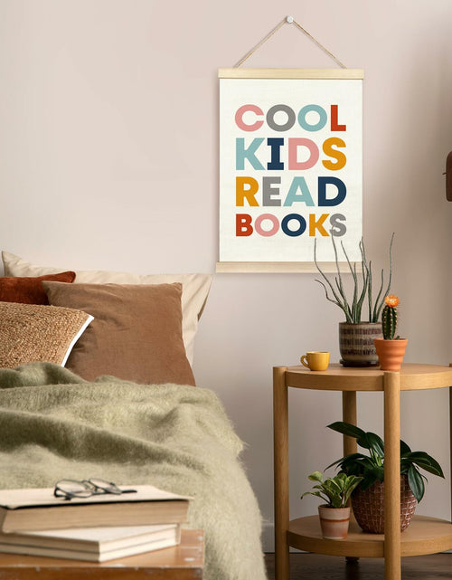 Load image into Gallery viewer, TAEDIN Kids Book Poster Hanger Frame Wooden Colorful 12x16 Space Theme
