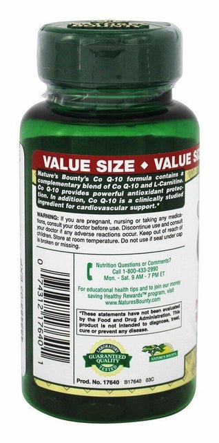 Load image into Gallery viewer, Nature's Bounty CoQ-10 Plus 100mg Softgels 60 Count
