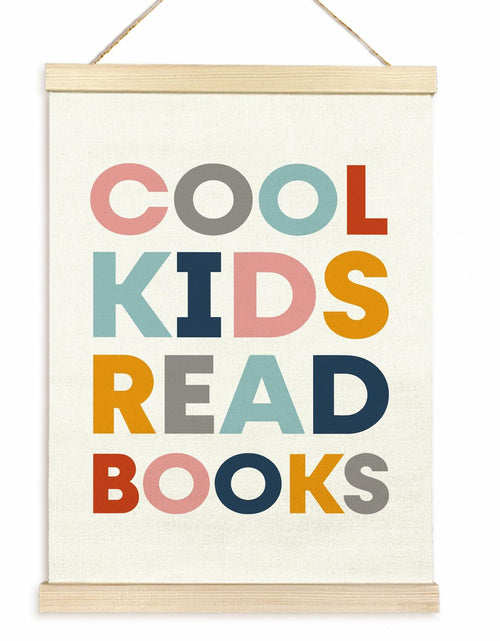 Load image into Gallery viewer, TAEDIN Kids Book Poster Hanger Frame Wooden Colorful 12x16 Space Theme
