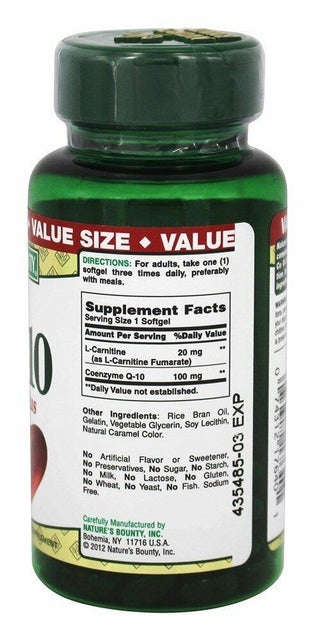 Load image into Gallery viewer, Nature's Bounty CoQ-10 Plus 100mg Softgels 60 Count
