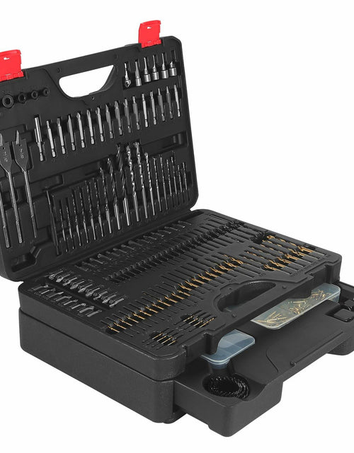 Load image into Gallery viewer, Wakuka 400 Pcs Drill Bit &amp; Screwdriver Set Black High Speed Steel Titanium
