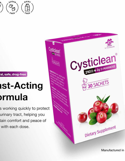 Load image into Gallery viewer, Cysticlean Cranberry PAC Supplement 240mg PAC Sugar-Free 30 Capsules
