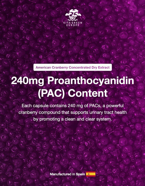 Load image into Gallery viewer, Cysticlean Cranberry PAC Supplement 240mg PAC Sugar-Free 30 Capsules
