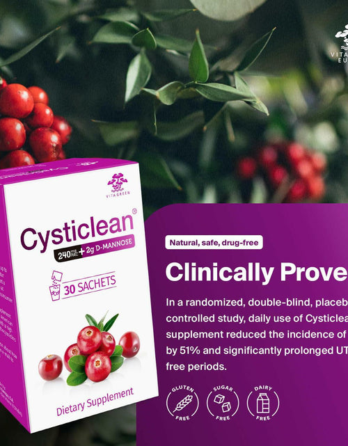 Load image into Gallery viewer, Cysticlean Cranberry PAC Supplement 240mg PAC Sugar-Free 30 Capsules
