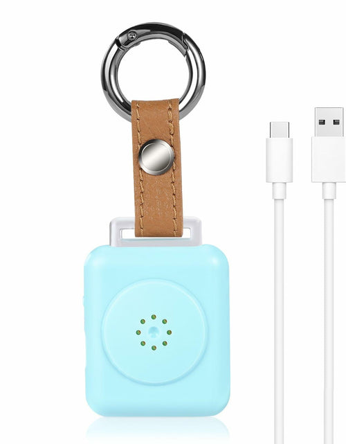 Load image into Gallery viewer, LE Sircut PA01 Leather Personal Alarm Keychain 130dB Rose Gold LED Flashlight

