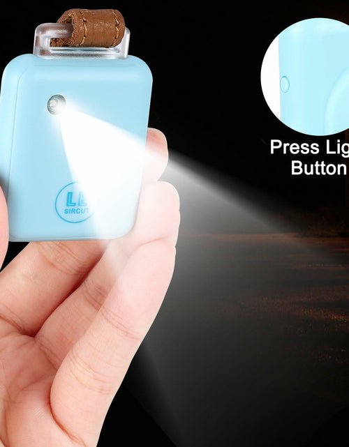 Load image into Gallery viewer, LE Sircut PA01 Leather Personal Alarm Keychain 130dB Rose Gold LED Flashlight
