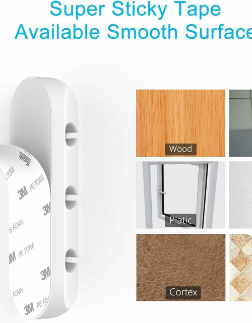 Load image into Gallery viewer, INCHOR Cord Organizer White Silicone 3-Pack Cable Clips (7,5,3 Slots)
