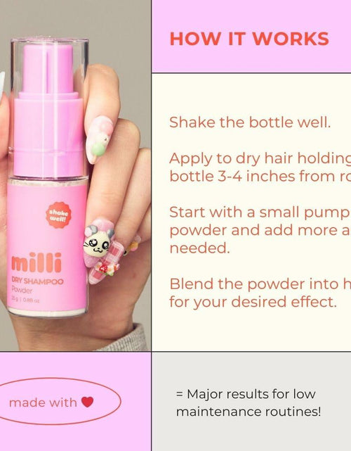 Load image into Gallery viewer, The Milli Method Dry Shampoo Powder Non-Aerosol Lemongrass 0.88oz Travel
