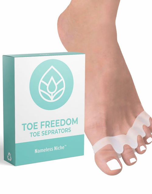 Load image into Gallery viewer, NAMELESS NICHE Toe Separators Bunion Corrector Toe Spacers White 1 Pair
