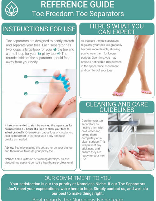 Load image into Gallery viewer, NAMELESS NICHE Toe Separators Bunion Corrector Toe Spacers White 1 Pair
