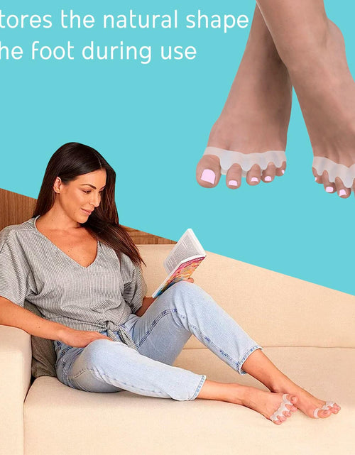 Load image into Gallery viewer, NAMELESS NICHE Toe Separators Bunion Corrector Toe Spacers White 1 Pair
