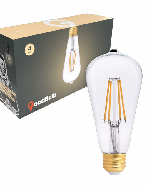 Load image into Gallery viewer, GoodBulb LED A19 5W 40W Replacement 2700K 500 Lumens High CRI 4 Pack

