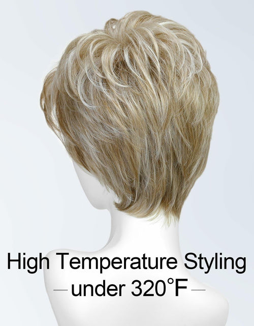 Load image into Gallery viewer, Getshow Mono Top Synthetic Lace Front Wig Layered Hair Light Mixed Blonde
