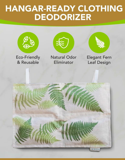 Load image into Gallery viewer, ACKU10 Bamboo Charcoal Odor Absorber for Clothing Closets 1-Pack Off White
