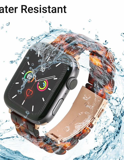 Load image into Gallery viewer, MAIRUI Resin Watch Band Compatible Apple Watch 38-41mm Series 1-9 Amber
