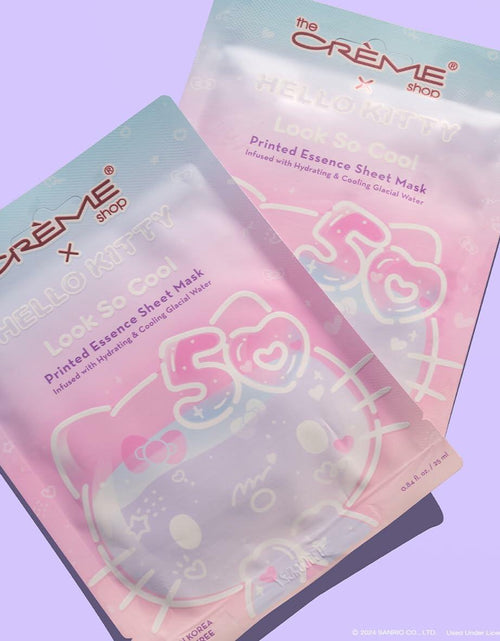 Load image into Gallery viewer, The Crème Shop Hello Kitty Look So Cool Essence Sheet Mask Pack of 12
