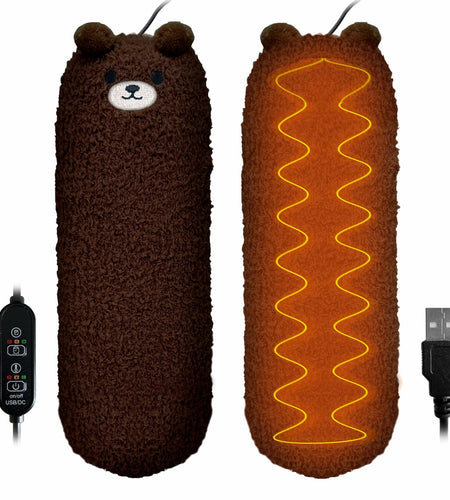 Crimmy USB Blue Bear Heating Pad for Period Cramps Pain Relief Car Travel