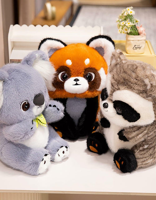 Load image into Gallery viewer, BIUBIULOVE Red Panda Stuffed Animal Plush Toy 10inch Raccoon Color
