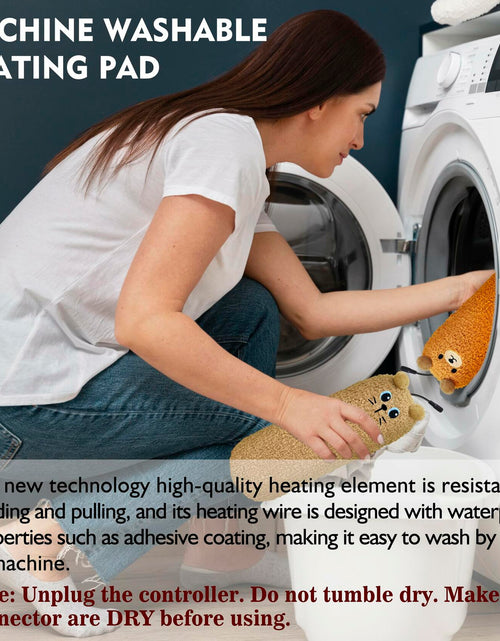 Load image into Gallery viewer, Crimmy USB Blue Bear Heating Pad for Period Cramps Pain Relief Car Travel
