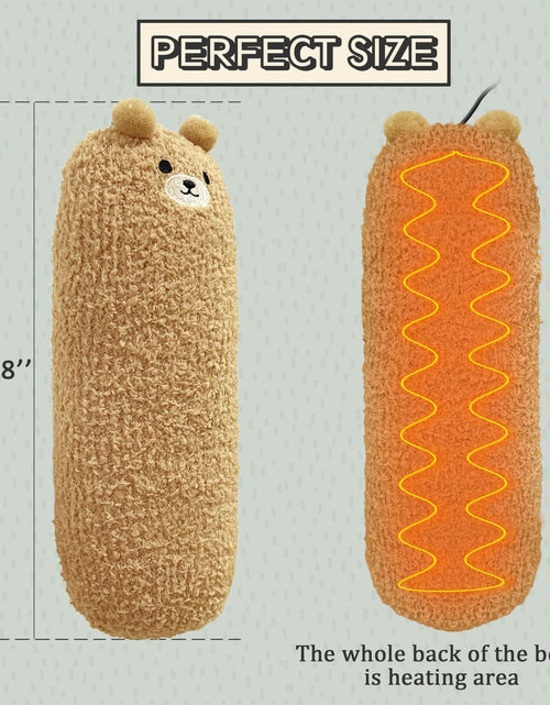 Load image into Gallery viewer, Crimmy USB Blue Bear Heating Pad for Period Cramps Pain Relief Car Travel
