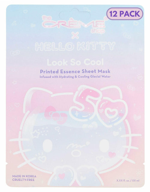 Load image into Gallery viewer, The Crème Shop Hello Kitty Look So Cool Essence Sheet Mask Pack of 12
